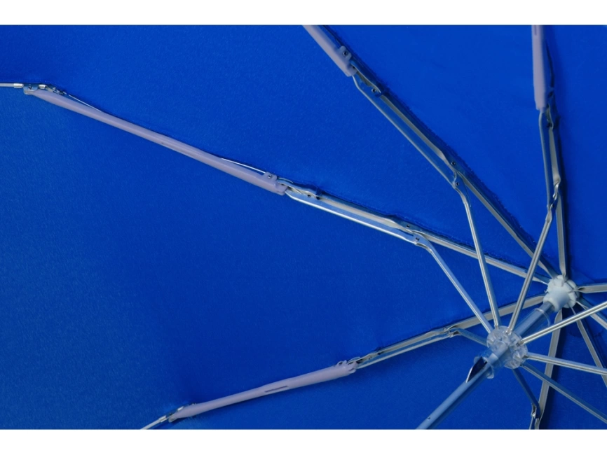 Зонт складной Tempe, механический, 3 сложения, с чехлом, синий фото 7