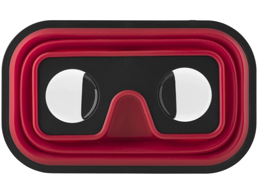 Складные силиконовые очки виртуальной реальности, красный/черный фото 2