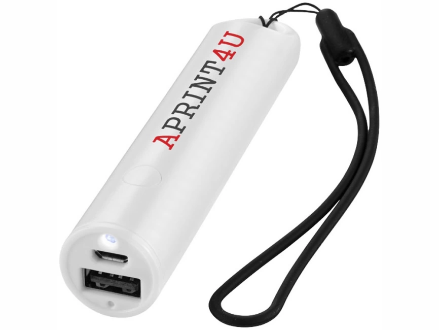 Портативное зарядное устройство Beam, 2200 mAh, белый фото 7