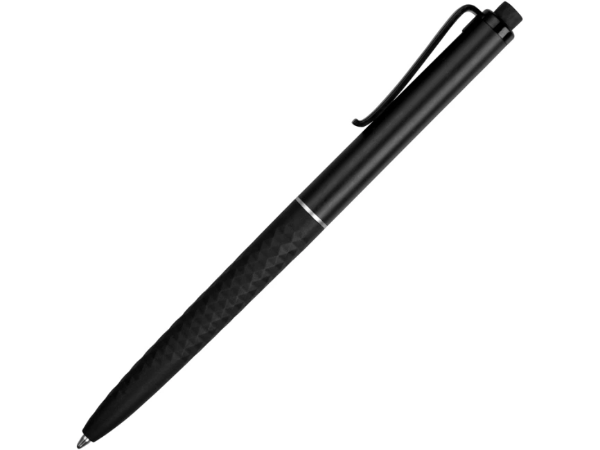 Ручка пластиковая soft-touch шариковая Plane, черный фото 3