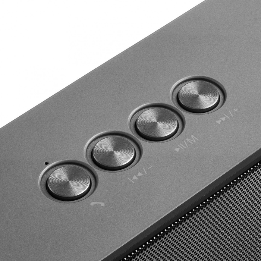 Беспроводная стереоколонка Uniscend Cube Rock, темно-серая фото 6