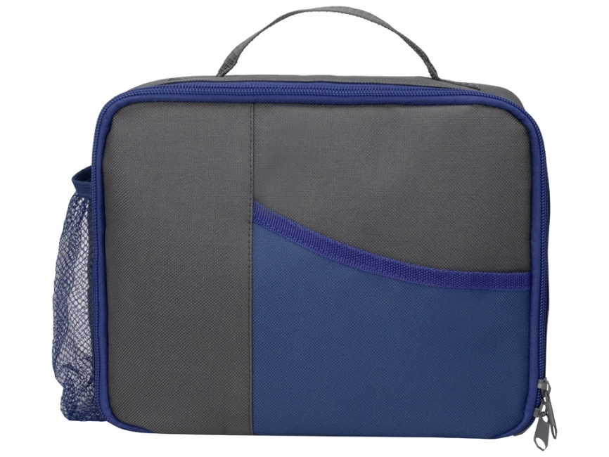 Изотермическая сумка-холодильник Breeze для ланч-бокса, серый/синий фото 4