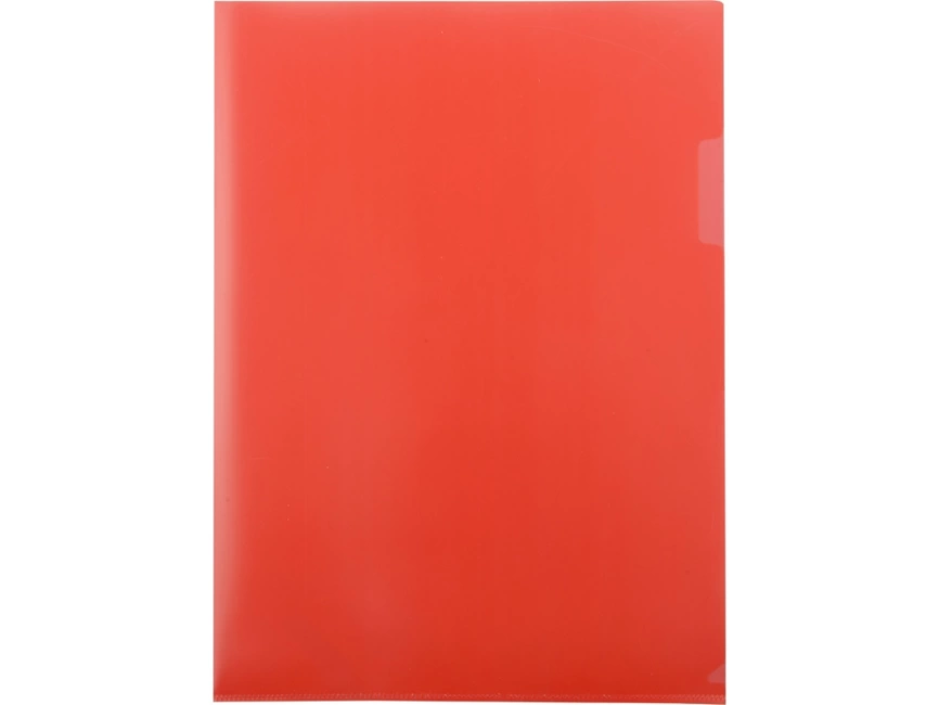 Папка- уголок, для формата А4, плотность 180 мкм, красный матовый фото 3