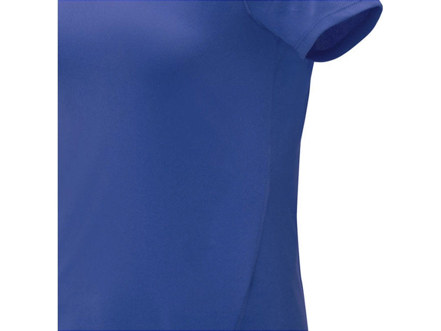 Женская стильная футболка поло с короткими рукавами Deimos, синий фото 5