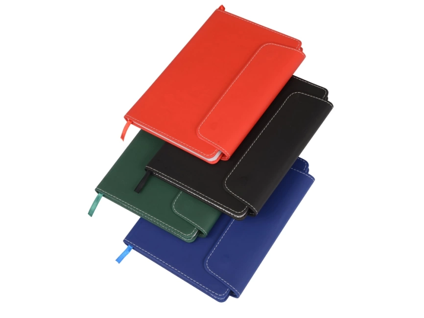 Блокнот A5 Horsens с шариковой ручкой-стилусом, красный фото 9