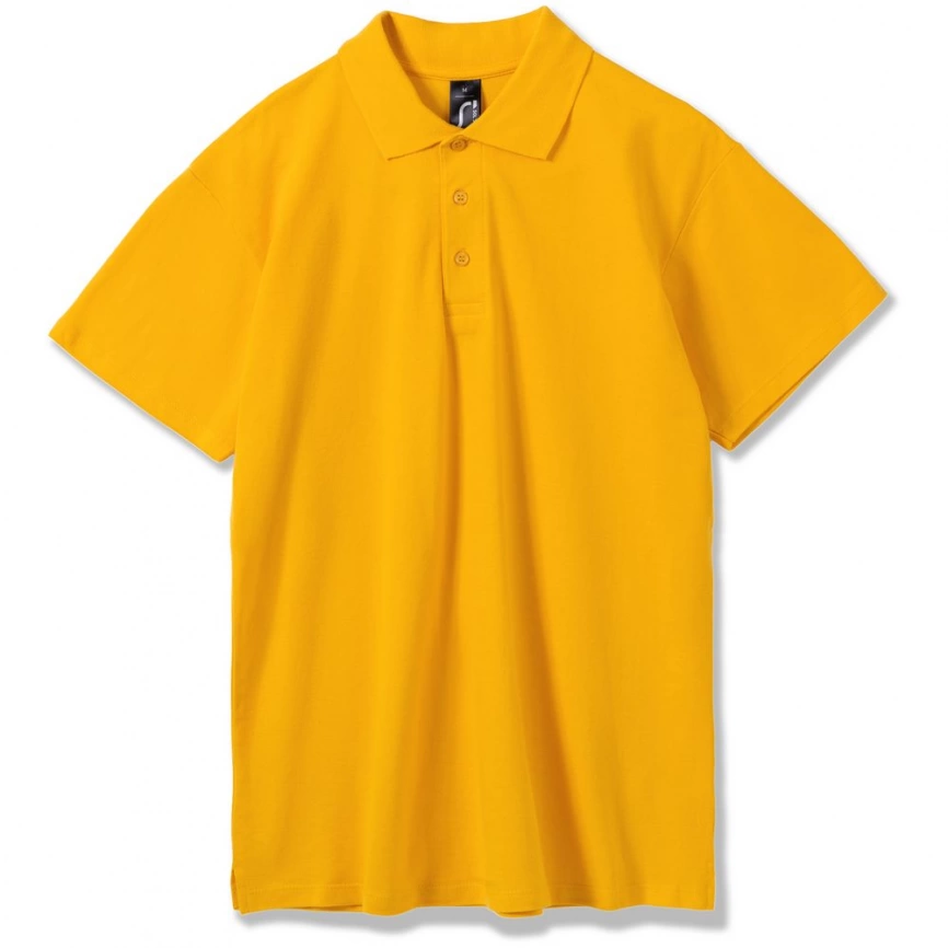 Рубашка поло мужская Summer 170 желтая, размер S фото 7