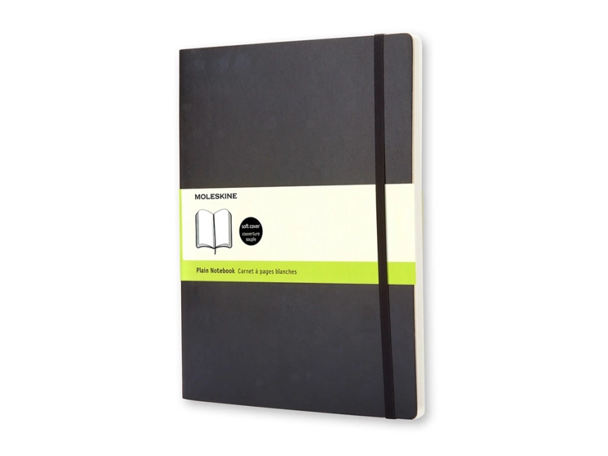 Записная книжка Moleskine Classic Soft (нелинованный), Хlarge (19х25 см), черный фото 1