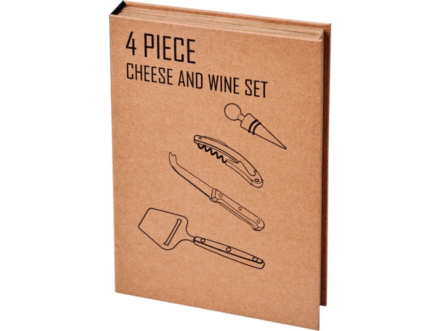 Подарочный набор для вина и сыра Reze из 4 предметов, натуральный фото 5