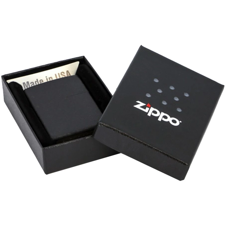 Зажигалка Zippo Classic Matte, матовая черная фото 3