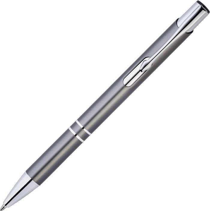 Ручка металлическая KOSKO, графитовая с серебристым фото 3