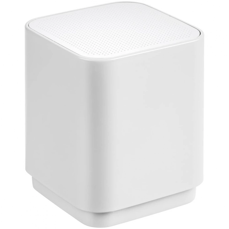 Беспроводная колонка с подсветкой логотипа Glim, белая фото 1