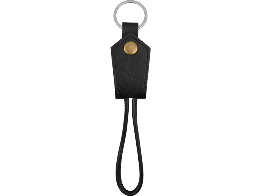 Кабель-брелок USB-MicroUSB Pelle, черный фото 5