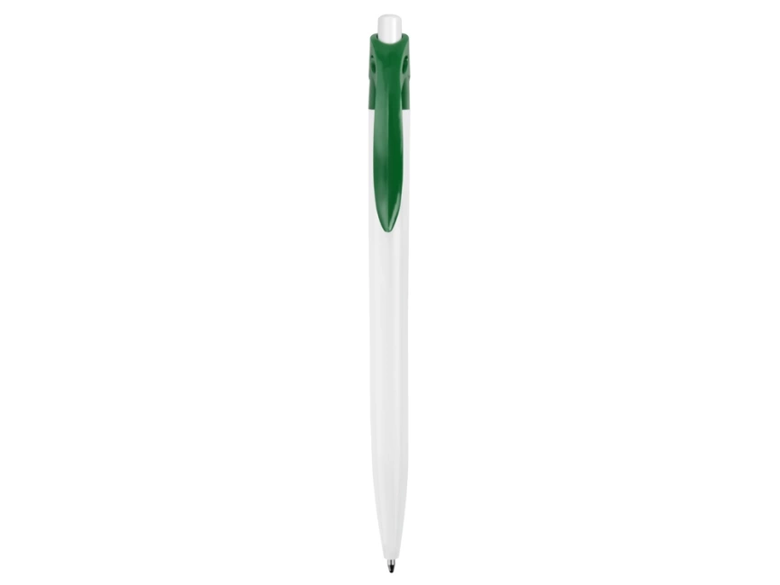 Ручка шариковая Какаду, белая с зеленым фото 2