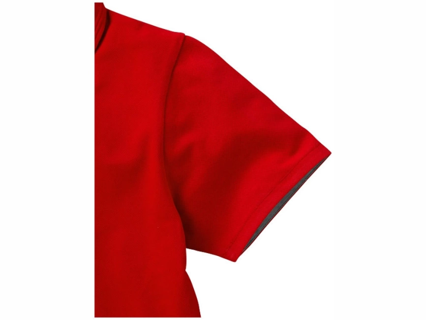 Поло женское с короткими рукавами Hacker, красный/серый фото 4