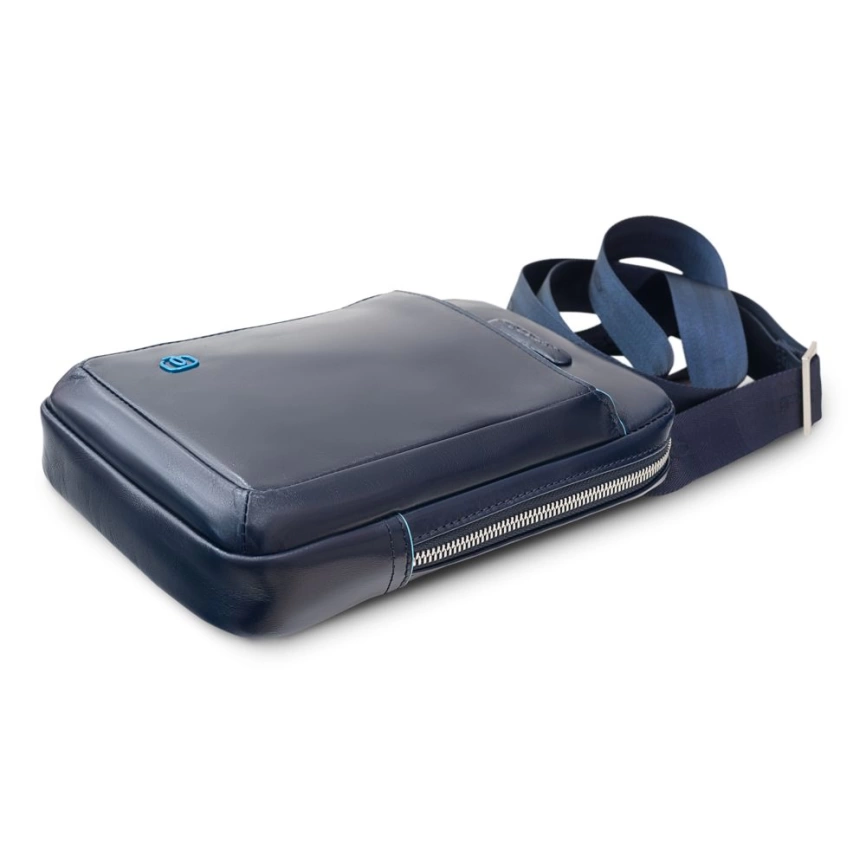 Сумка-планшет мужская Piquadro Blue Square, синяя фото 3