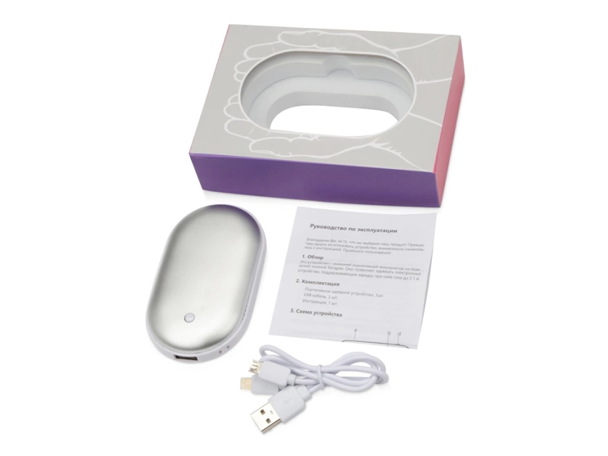 Портативное зарядное устройство с функцией обогрева Handy, 4400 mAh фото 3