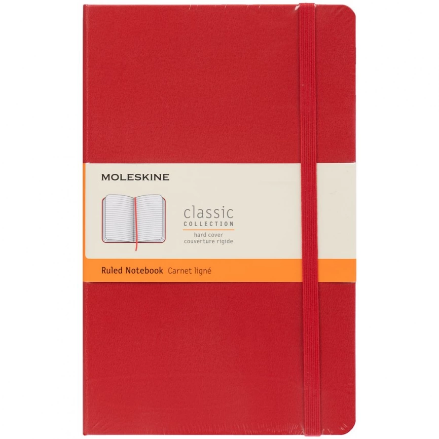 Записная книжка Moleskine Classic Large, в линейку, красная фото 10