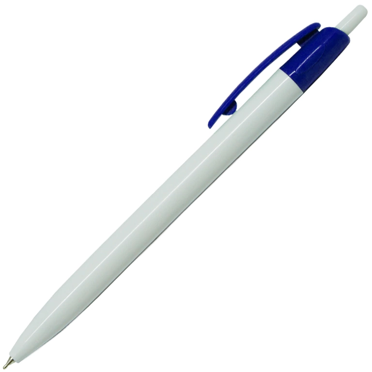 Ручка шариковая, пластик, белый/синий, Barron фото 1