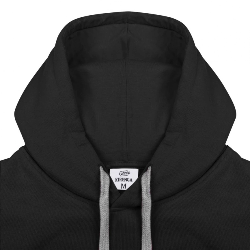 Толстовка с капюшоном Unit Kirenga черная, размер M фото 4