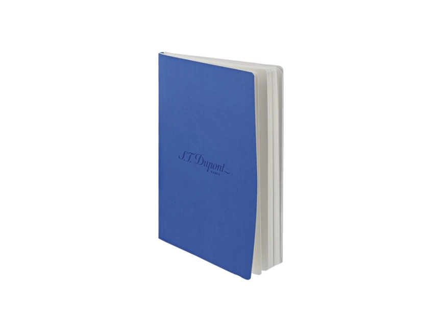 Блокнот Notebook, голубая искусcтвенная кожа с логотипом Dupont, формат А5, бумага: линованная фото 3