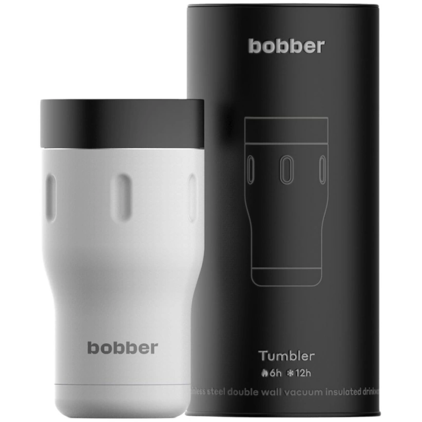 Термостакан Bobber Tumbler 350, вакуумный, белый фото 2