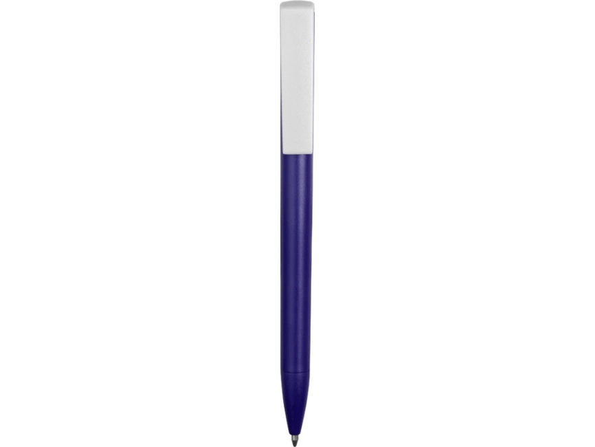 Ручка пластиковая шариковая Fillip, синий/белый фото 3