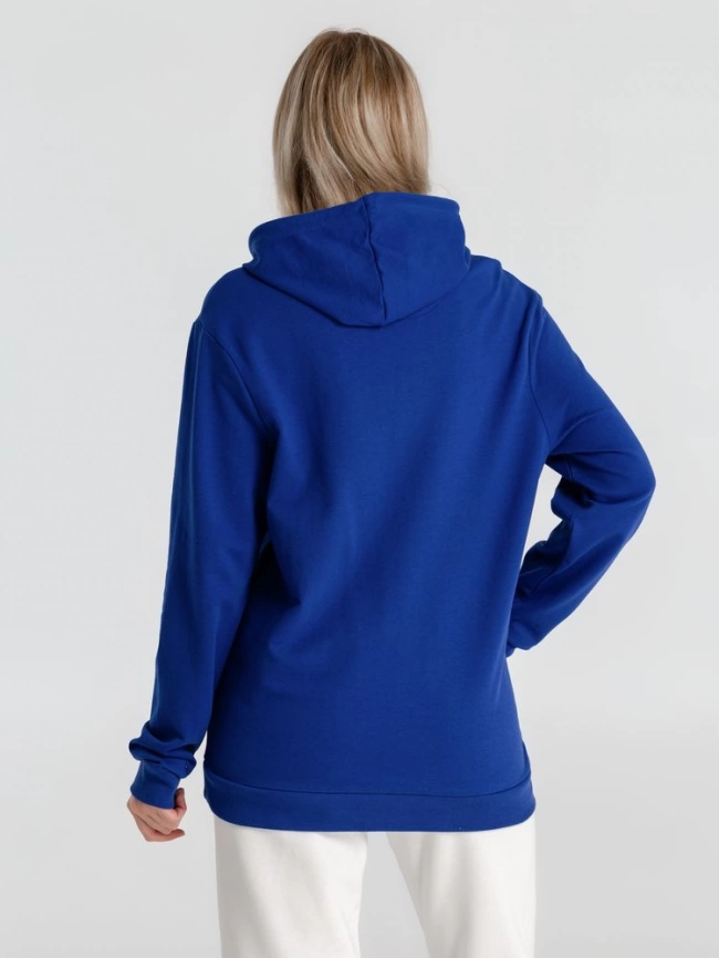 Толстовка с капюшоном унисекс Hoodie, ярко-синяя, размер L фото 12