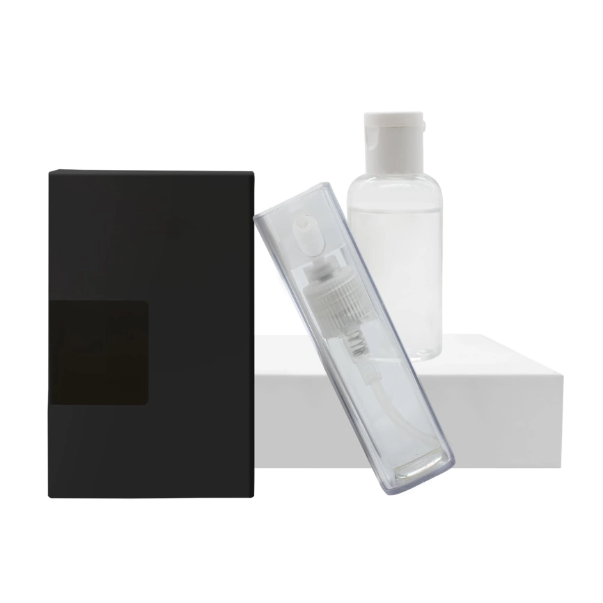 Набор антисептиков для рук REFILLABLE White, 60 мл (черный) фото 1
