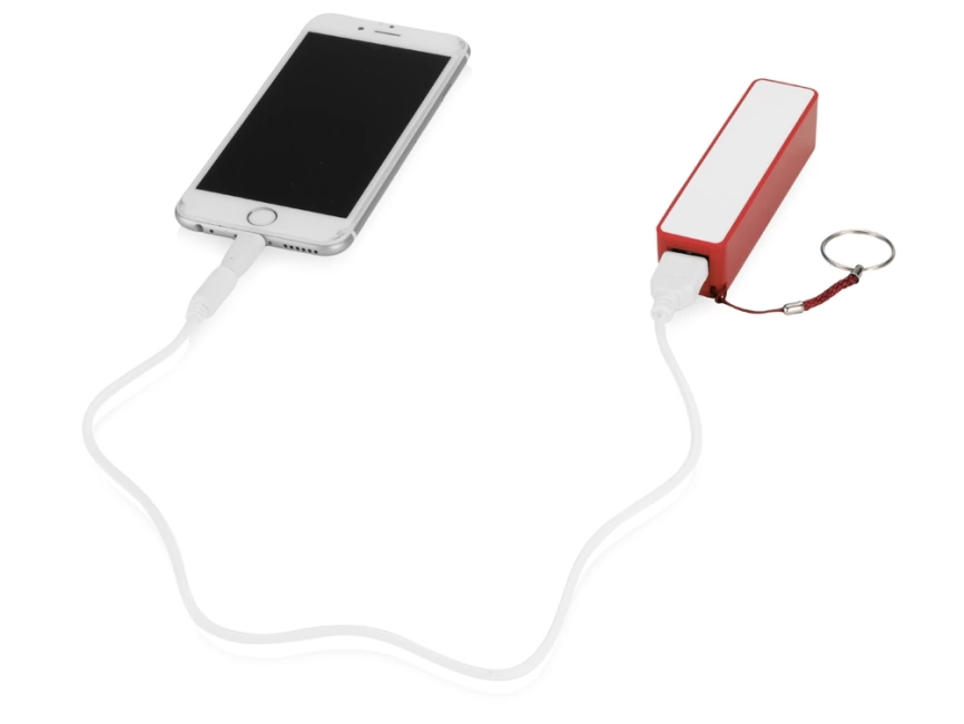 Портативное зарядное устройство Сатурн, 2200 mAh, красный фото 2