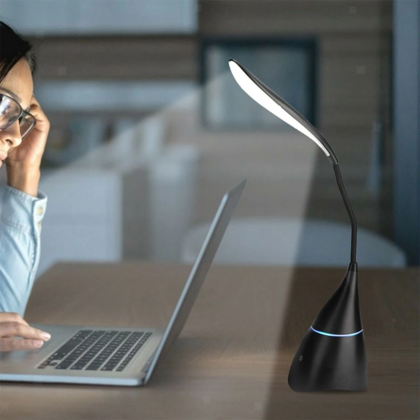 Настольная лампа Swanny с музыкальной колонкой фото 6