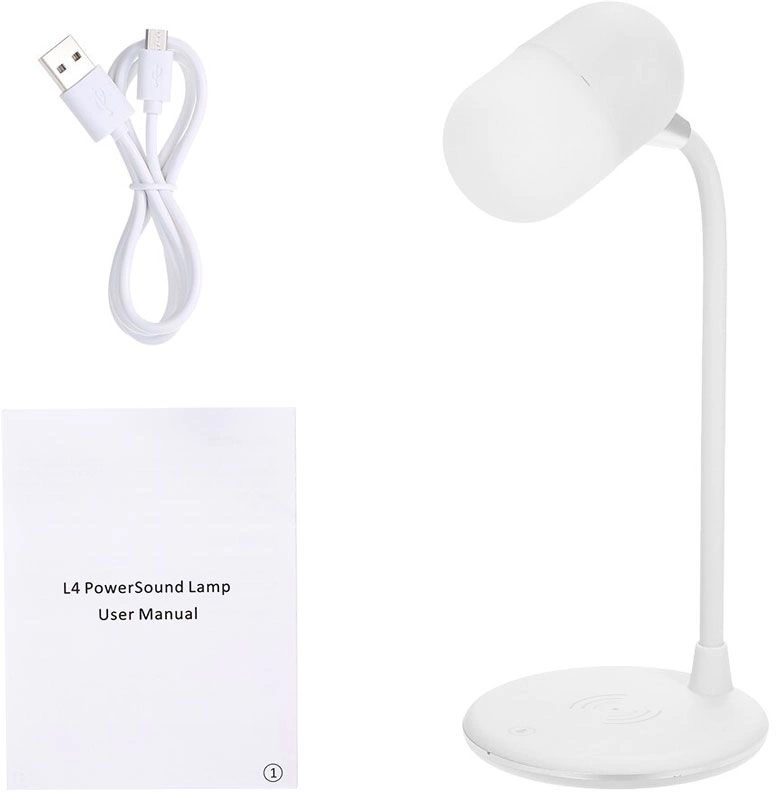 Настольная лампа Alladin с беспроводной зарядкой и колонкой фото 6