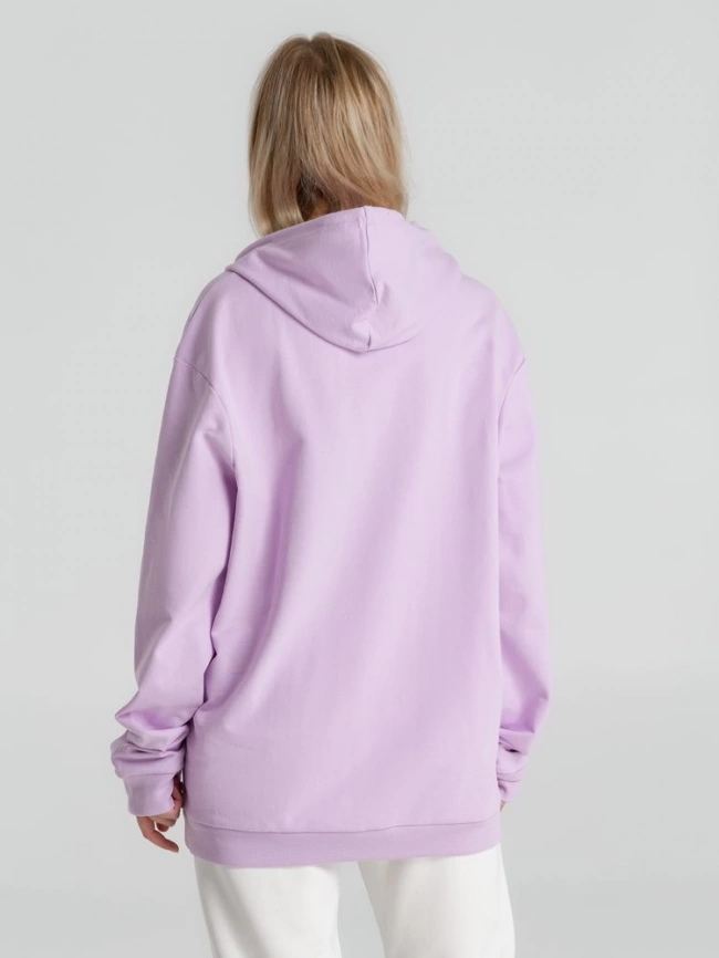 Толстовка с капюшоном унисекс Hoodie, сиреневая, размер S фото 17