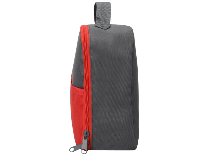 Изотермическая сумка-холодильник Breeze для ланч-бокса, серый/красный фото 5