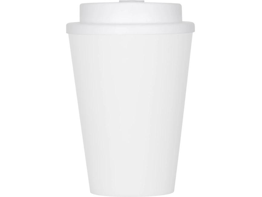 Пластиковый стакан Take away с двойными стенками и крышкой с силиконовым клапаном, 350 мл, белый фото 4