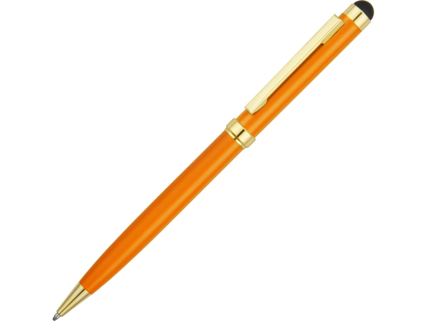 Ручка шариковая Голд Сойер со стилусом, оранжевый фото 1