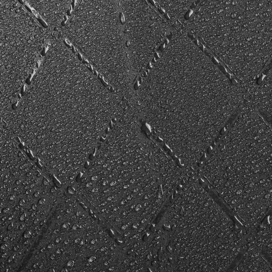 Зонт-трость Magic с проявляющимся рисунком в клетку, черный фото 2