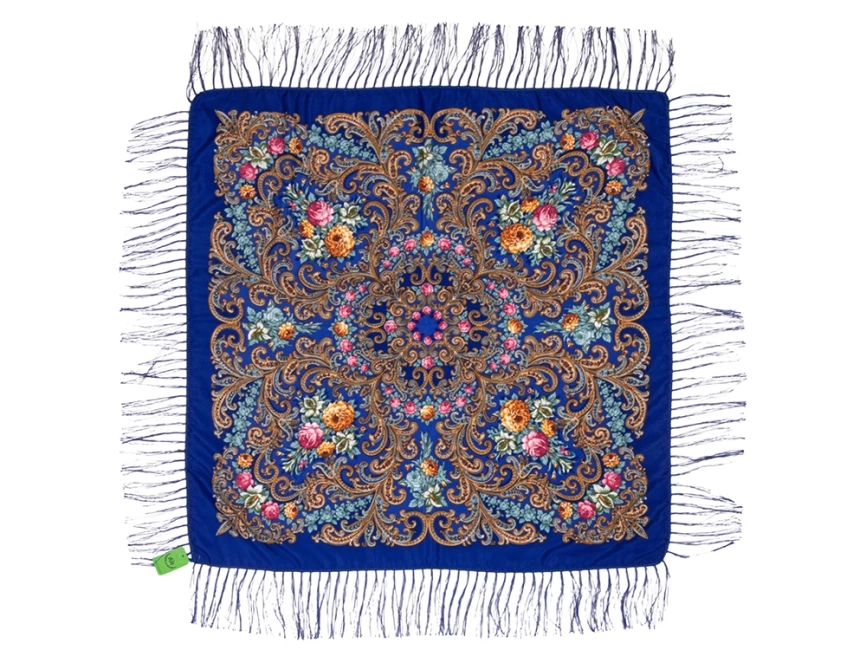 Подарочный набор Матрешка: штоф 0,5л, платок синий фото 5