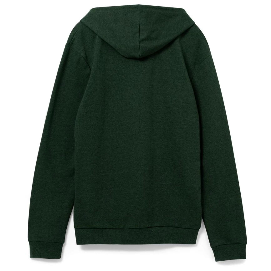 Толстовка с капюшоном унисекс Hoodie, темно-зеленая, размер XS фото 7