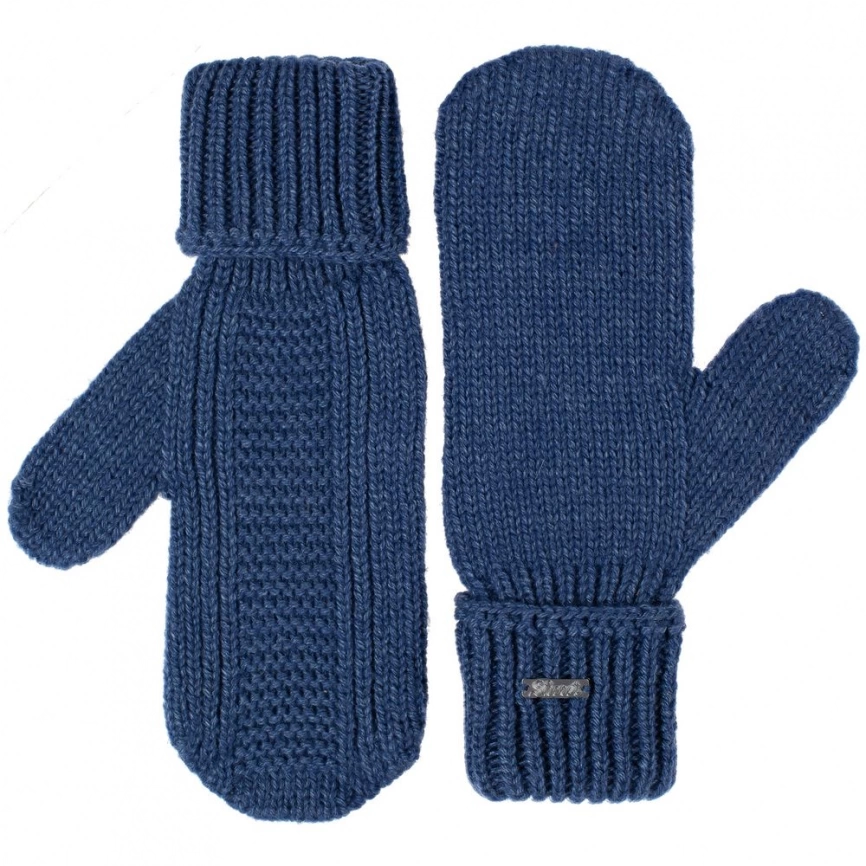 Варежки Brugge, синий меланж, размер S/M фото 3