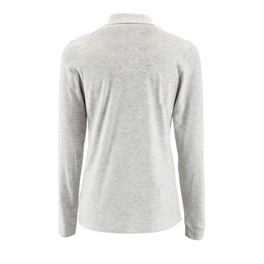 Рубашка поло женская с длинным рукавом Perfect LSL Women светло-серый меланж, размер XXL фото 2