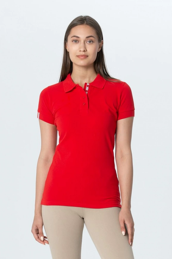 Рубашка поло женская Virma Premium Lady, красная, размер L фото 6