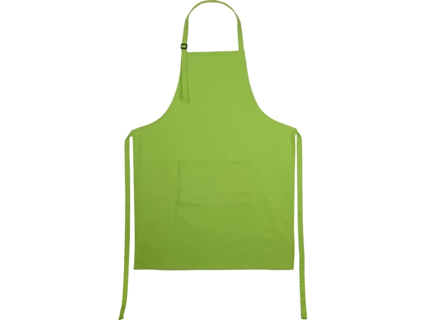Хлопковый фартук  Brand Chef, с карманом, зеленое яблоко фото 1