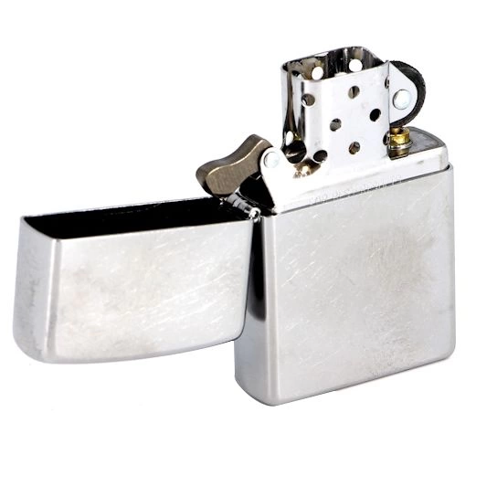 Зажигалка Zippo Armor Brushed, матовая серебристая фото 4