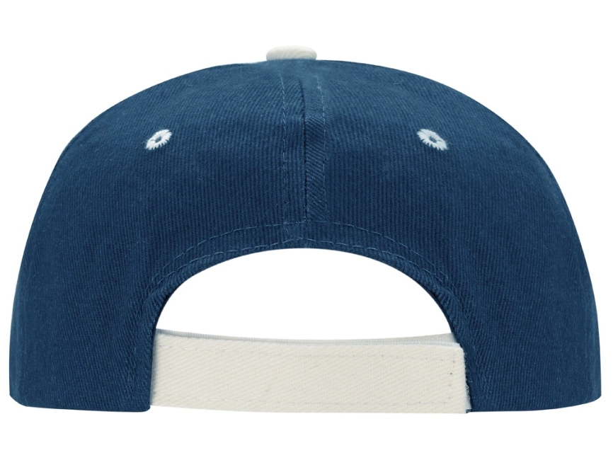 Бейсболка New Castle 6-ти панельная, синий/натуральный фото 4