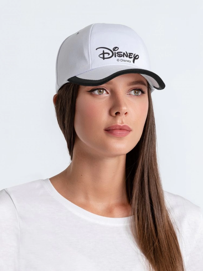Бейсболка Disney, белая с черным кантом фото 2