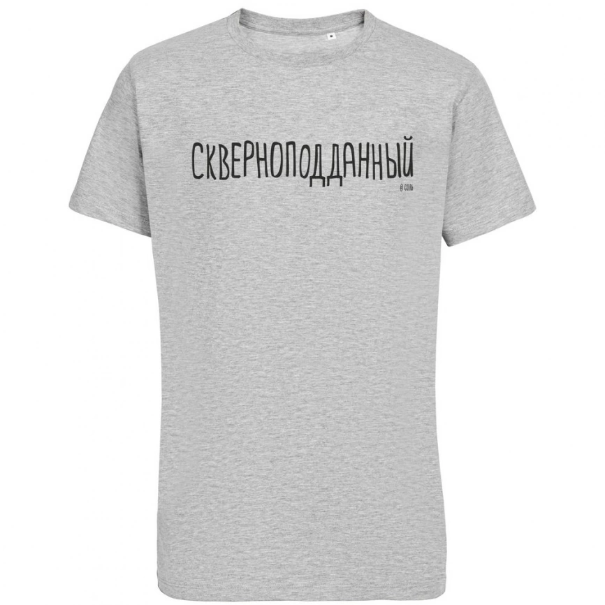 Футболка «Скверноподданный», серый меланж, размер S фото 1