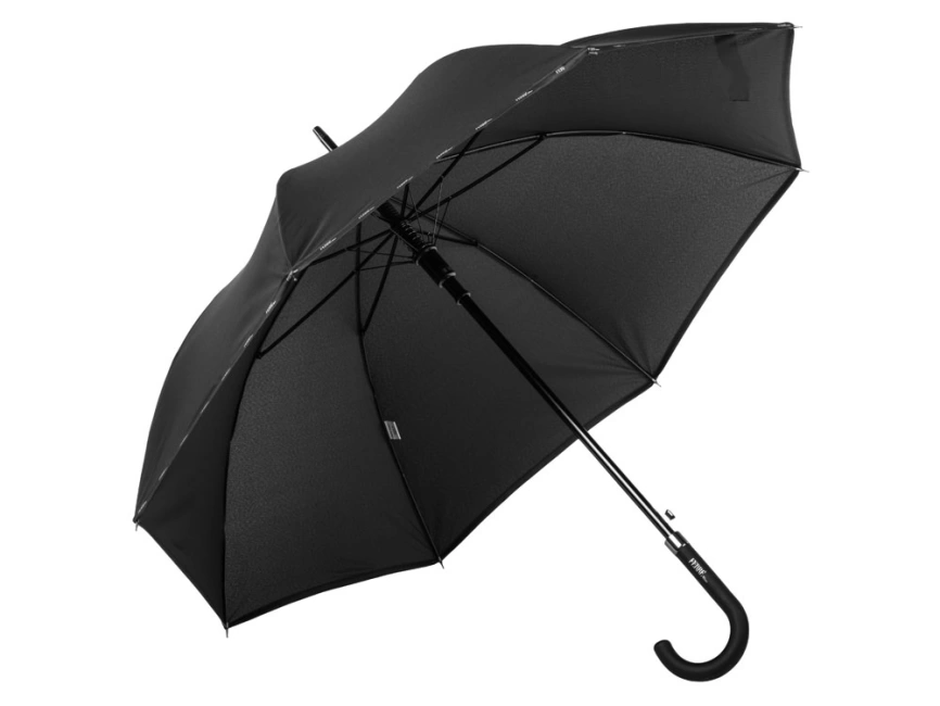 Зонт-трость полуавтоматический Ferre Milano, черный фото 2