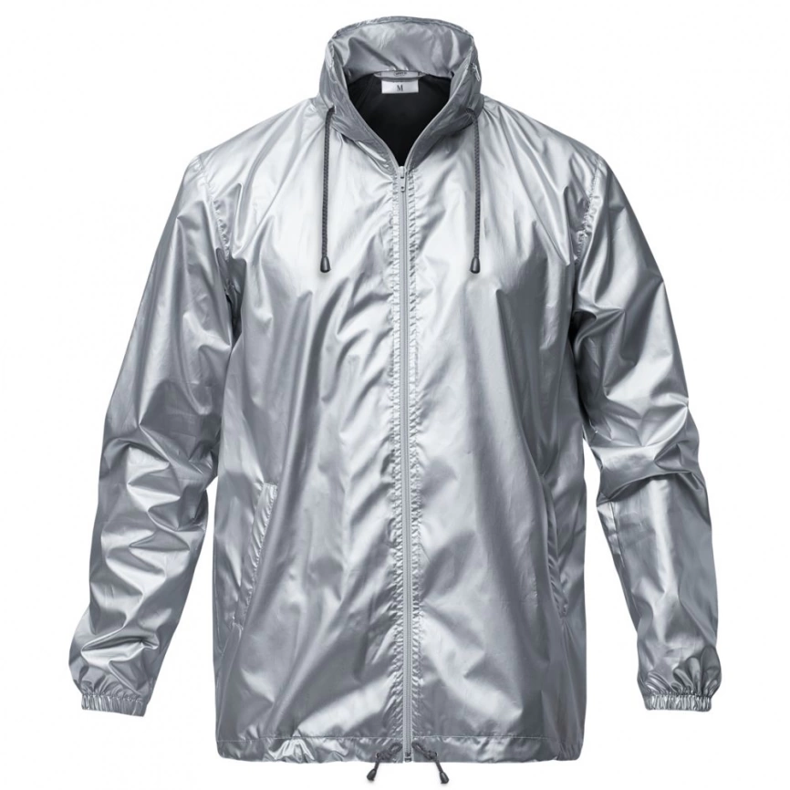 Ветровка Unit Flash, серебристая, размер XXL фото 1