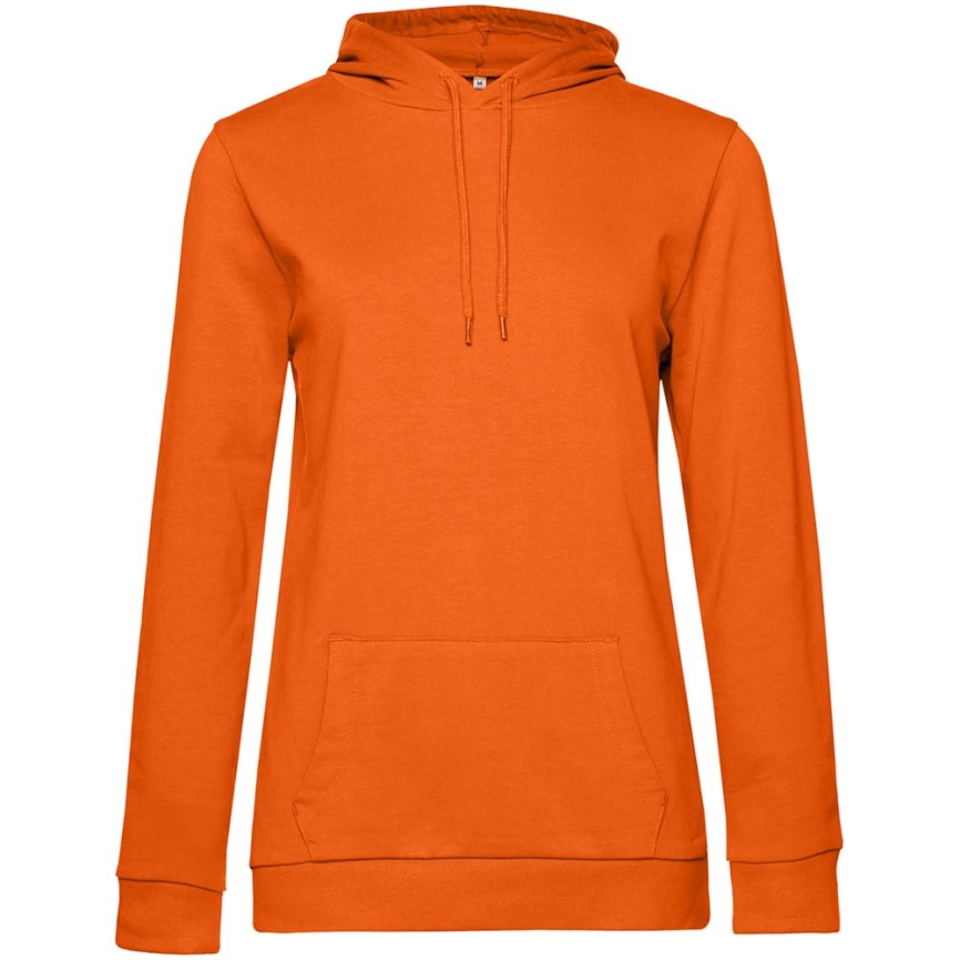 Толстовка с капюшоном женская Hoodie, оранжевая, размер XL фото 1