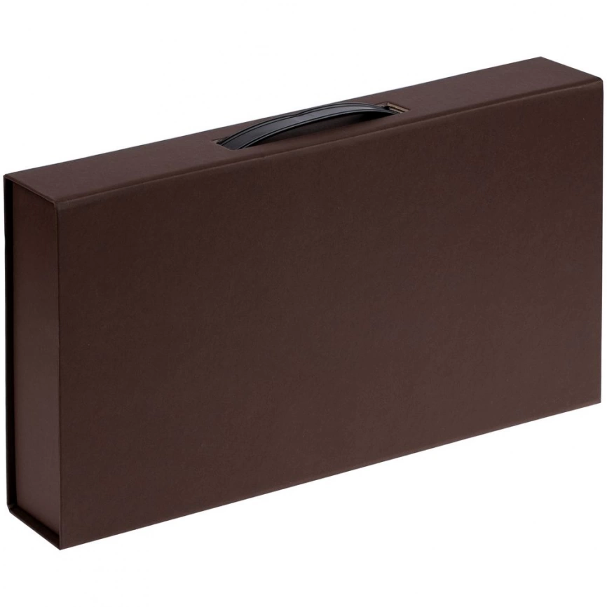 Коробка с ручкой Platt, коричневая фото 2